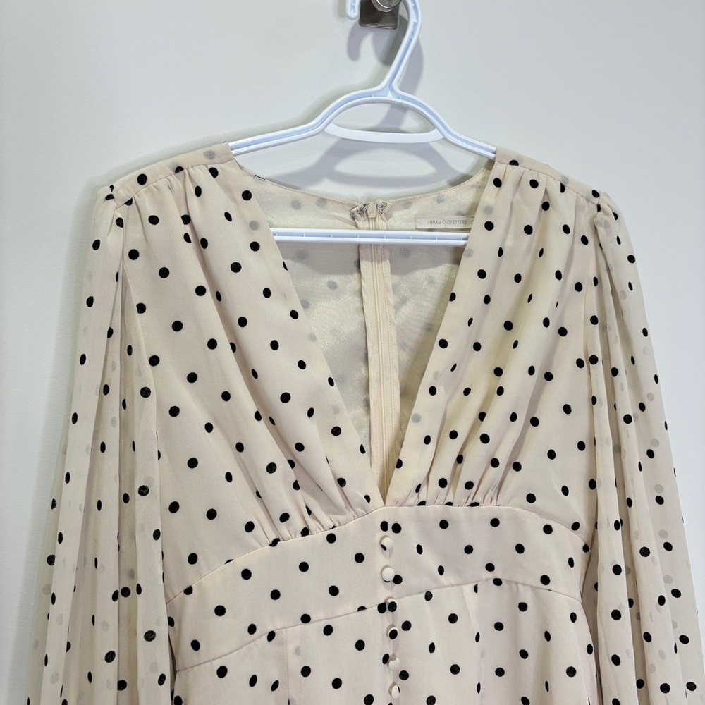 Urban Outfitters Polka Dot Long Sleeve Dress - Picture 5 of 13